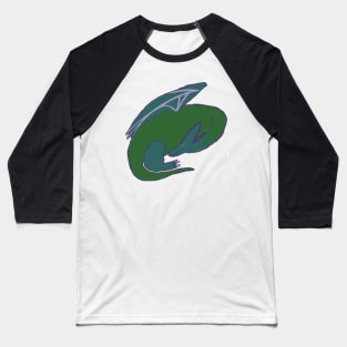 (Moose the) Sleeping Dragon Baseball T-Shirt